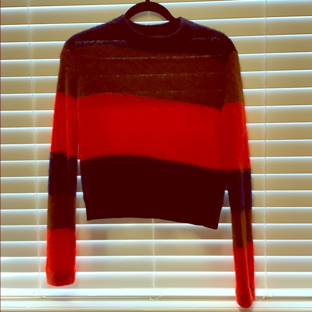Rag and bone mohair alpaca cropped sweater